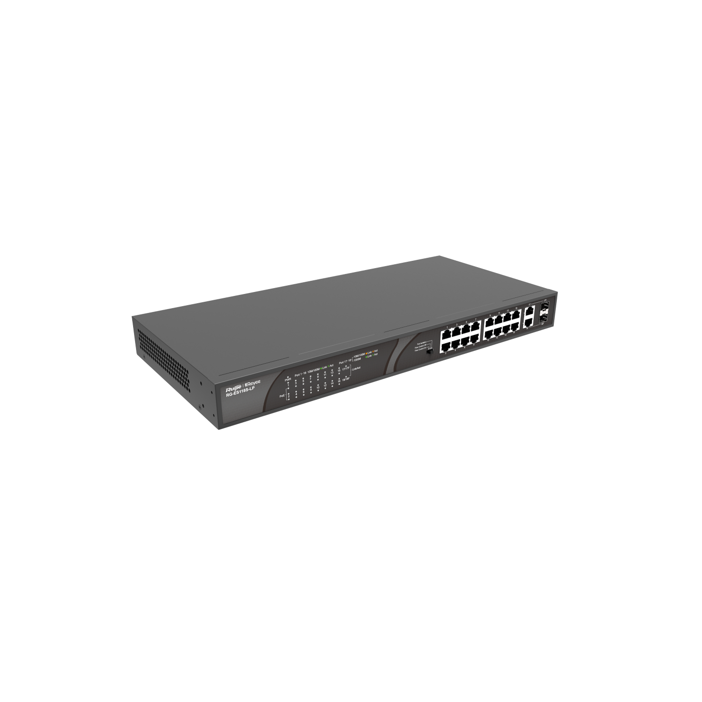 RG-ES118S-LP, 16-port 10/100Mbps Desktop Unmanaged Switch